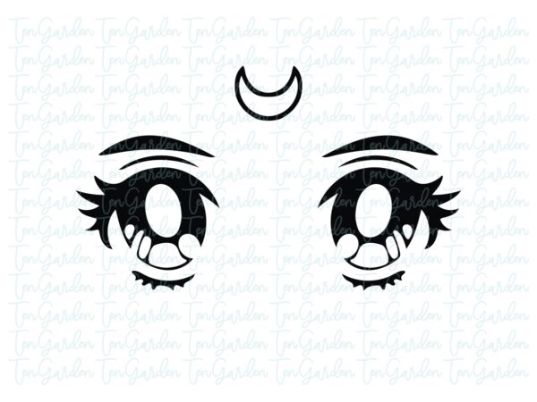 Sailor Moon Luna Eyes SVG