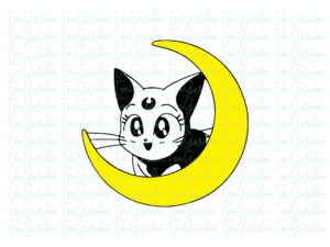 Sailor Moon Svg Cat Moon eps