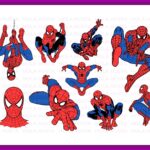 Spider Man SVG Cut Files Bundle, Spiderman Layered Cricut, Spiderman PNG