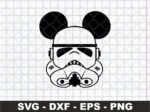 Stormtrooper Mickey Image Design, SVG, PNG, EPS and DXF