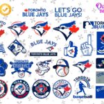 Toronto Blue Jays Clip Art Image, Toronto Blue Jays SVG Bundle, MLB PNG DXF Vector