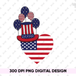 memorial day love hat png pdf design