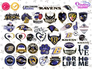 Baltimore Ravens Svg Bundle, NFL teams logo PNG, DXF EPS