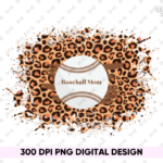 Baseball Mom Leopard Design