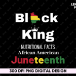 Black King Nutritional Facts African American Juneteenth Shirt