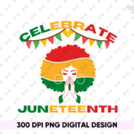 CELEBRATE Juneteenth PNG PDF Design