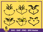 Christmas Character Face Grinch eyes Bundle SVG