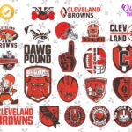 Cleveland Browns Logo SVG Digital, Transpaarent, Helmet, Cricut PNG EPS DXF