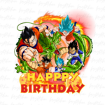 Dragon Ball Birthday Cake Topper Template Design