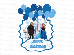 Frozen Birthday Cake Topper Printable