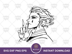 Hisoka Anime Silhouette Hunter X Hunter SVG Image Vector