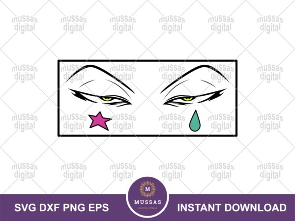 Hisoka HXH Eye Vector SVG