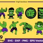 Hulk svg Cut Files Super Hero Cartoon Bundle PNG