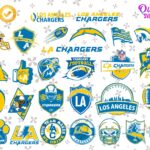 Los Angeles Chargers Logo SVG Bundle, Instant Download EPS PNG DXF