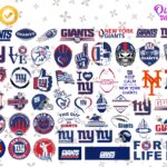 New York Giants SVG Bundle, NFL Logo Design for Cricut and more