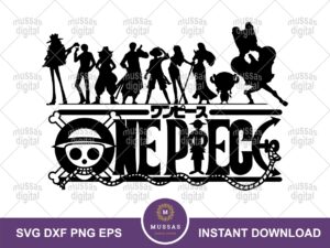 One Piece Logo Silhouette SVG Image Vector