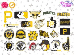 Pittsburgh Pirates Logo SVG, MLB Baseball Vector, Pittsburgh Pirates PNG Instant Download