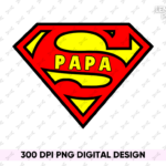 SUPER HERO PAPPA Shirt Design