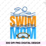 SWIM MOM PNG Design