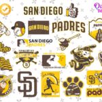 San Diego Padres Logo SVG, MLB Baseball Vector, Padres Logo PNG Instant Download