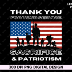 Thank you for your service sacrifice and patriotism PNG