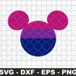 bi flag disney mickey mouse head png vector file