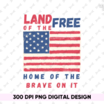 land of the free home of the brave on it Shirt Design