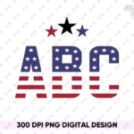 memorial day alphabets Shirt Design