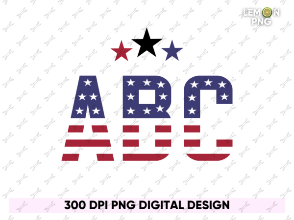 memorial day alphabets Shirt Design