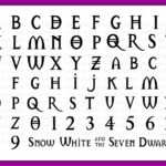 snow white font