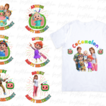 t-shirt family Cocomelon Sublimation Design