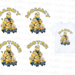 t-shirt family minions PNG Design