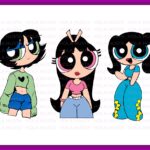 3 Powerpuff Girls svg Blossom, PNG, Power Puff Design