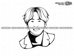 BTS Suga Vector Design, Instant Download, BTS SVG Cut Files