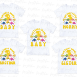 Baby Shark Family Shirt, 3 Birthday Matching Shirt PNG Files