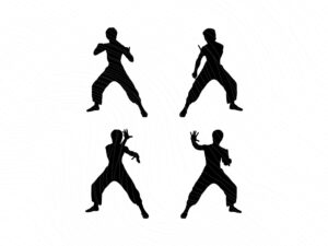 Bruce Lee Cricut SVG Silhouette PNG