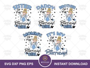 Bundle Birthday Girl Svg, Birthday Princess SVG, PNG,