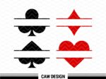 Card Suit Monogram SVG, Card Suits ClipArt