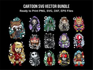 Cartoon SVG Vector Bundle Part 2