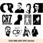 Cristiano Ronaldo CR7 SVG Bundle Design Cricut