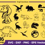 Dinosaur SVG, Dinosaur Clipart Image, Dinosaur Cricut Files