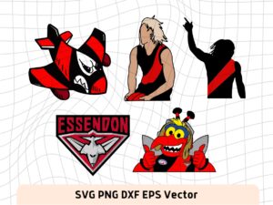 Essendon Mascot SVG, PNG, Vector EPS, Essendon Football Club Logo