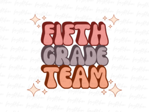 Fifth Grade Team Retro Groovy Png (2)