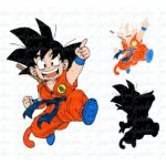 Goku Dragon Ball Layered SVG