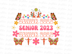 Groovy Senior 2023 Design Sublimation