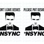 Justin Timberlake NSYNC Dishes SVG