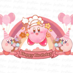 Kirby Cake Topper PNG Design