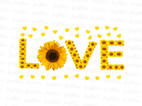 Love sunflower PNG File