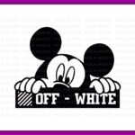 Off White Disney Logo SVG, Fun Logo Art, Funny Cricut Project