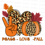 Peace Love Fall png Design